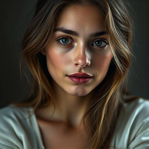 Portrait einer jungen Frau von Markus Weber